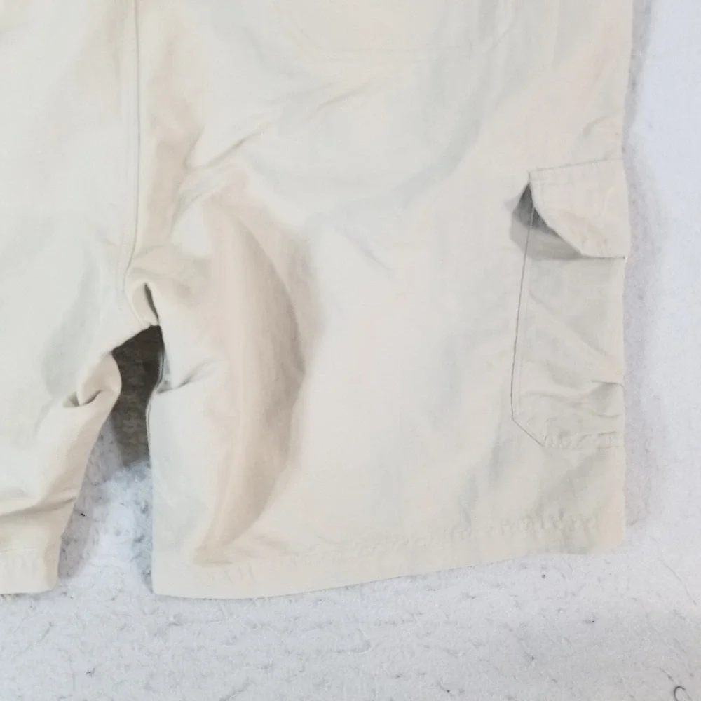 Wrangler Outdoor Cargo Shorts Mens 42x10 Beige‎ Nylon Hiking Utility